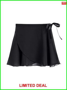 Chiffon Wrap Ballet Skirt Adjustable Tie Dance Skirt Women's